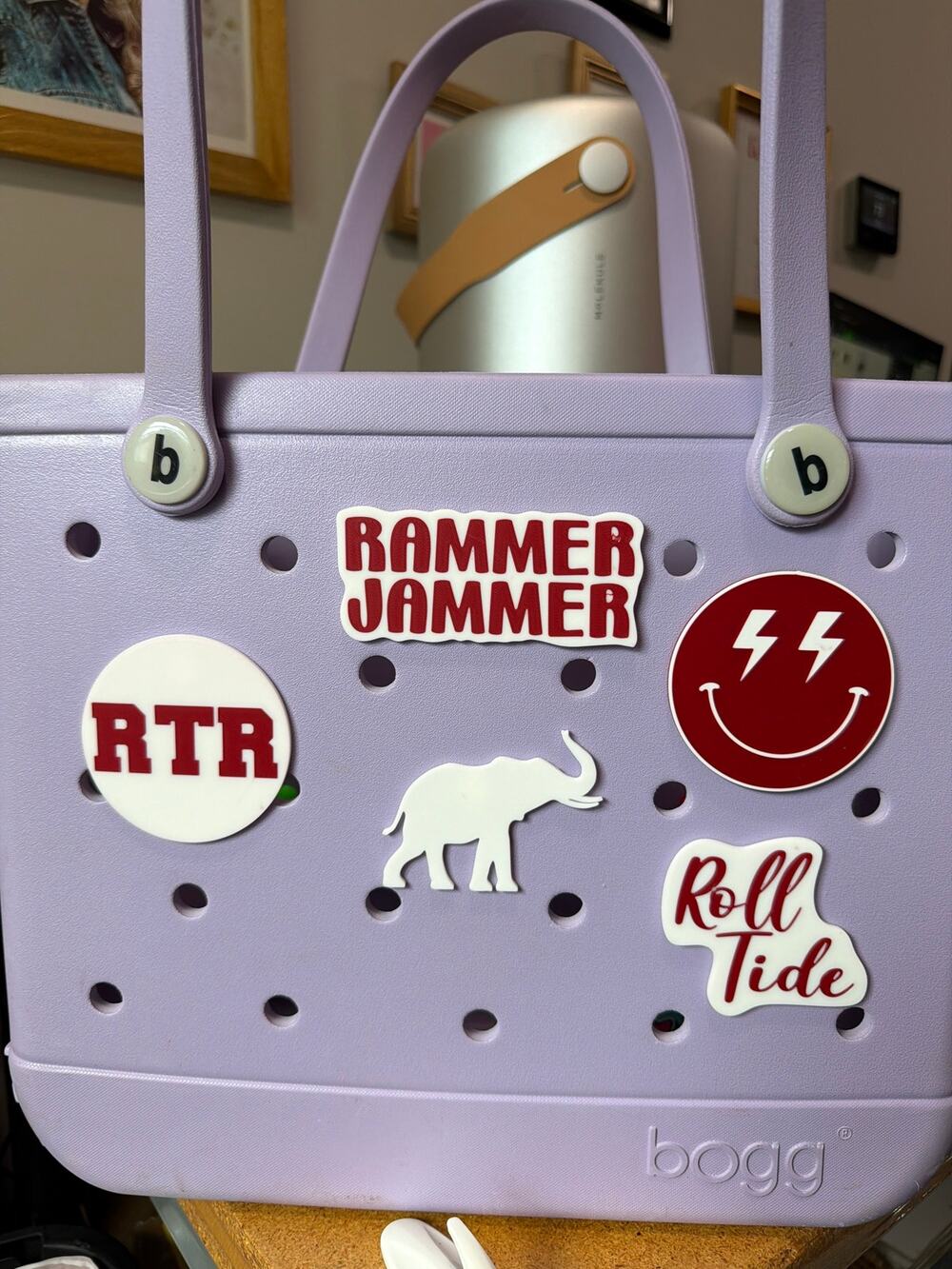 Lot of 5 Alabama Crimson Tide Bogg Bag Charms - Slightly Imperfect